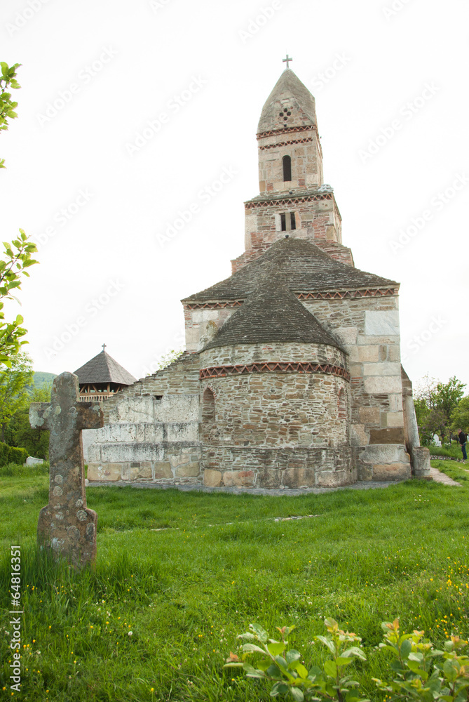 Densus - Very old stone church in Transylvania, Romania.