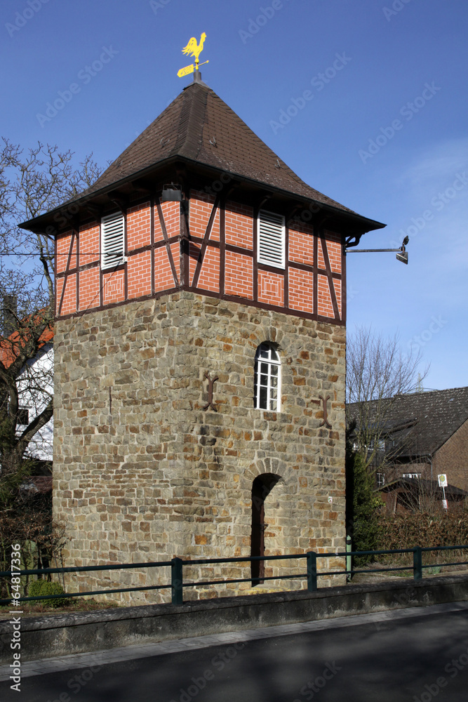 Fototapeta premium Glockenturm in Extertal-Meierberg