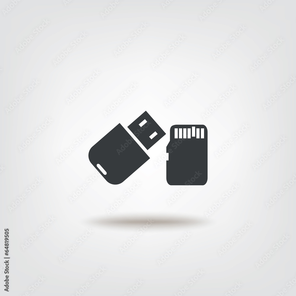 Flash drive sign icon Flash drive sign icon