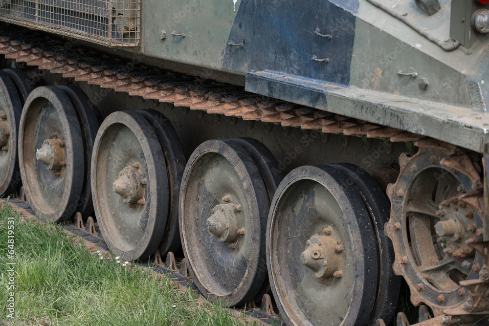 Miltary tracked vehicle