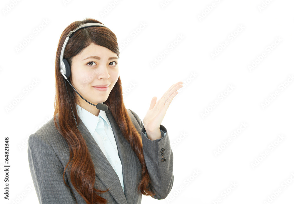 笑顔のオペレーター 笑顔のオペレーター