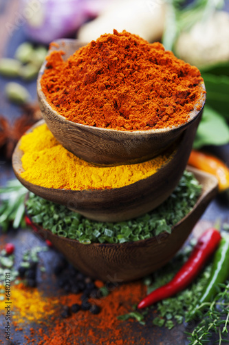 Fototapeta Naklejka Na Ścianę i Meble -  Spices and herbs