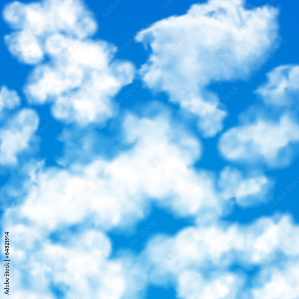 Obraz premium Sky clouds seamless pattern