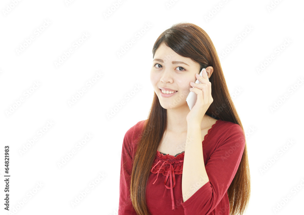 笑顔の女性 笑顔の女性