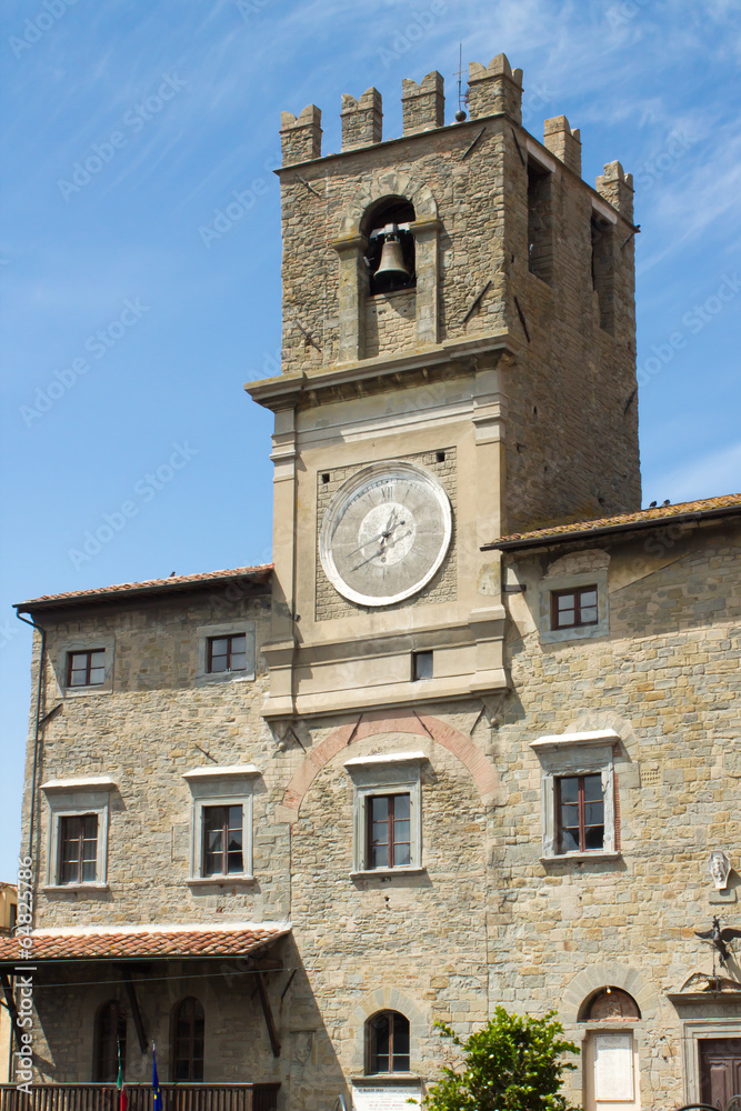 City hall of Cortona in Tuscany