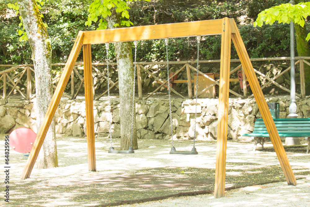 Fototapeta premium A swing in park