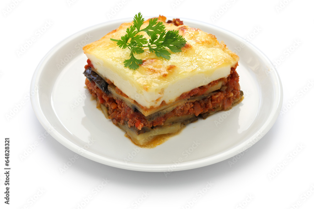homemade moussaka, greece cuisine homemade moussaka, greece cuisine