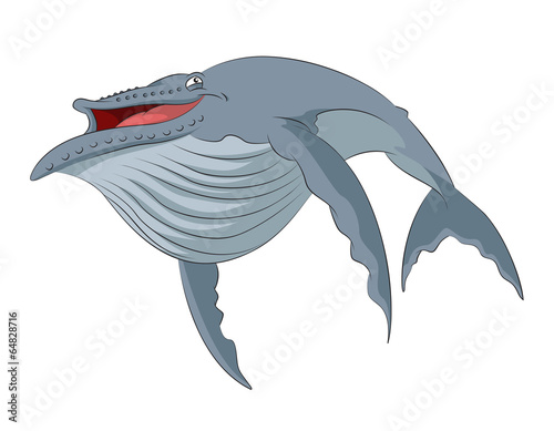 Cartoon whale