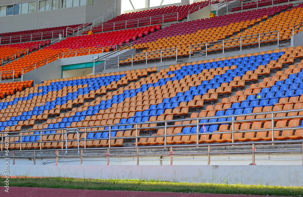 Naklejka premium Stadium seats for watch some sport or football