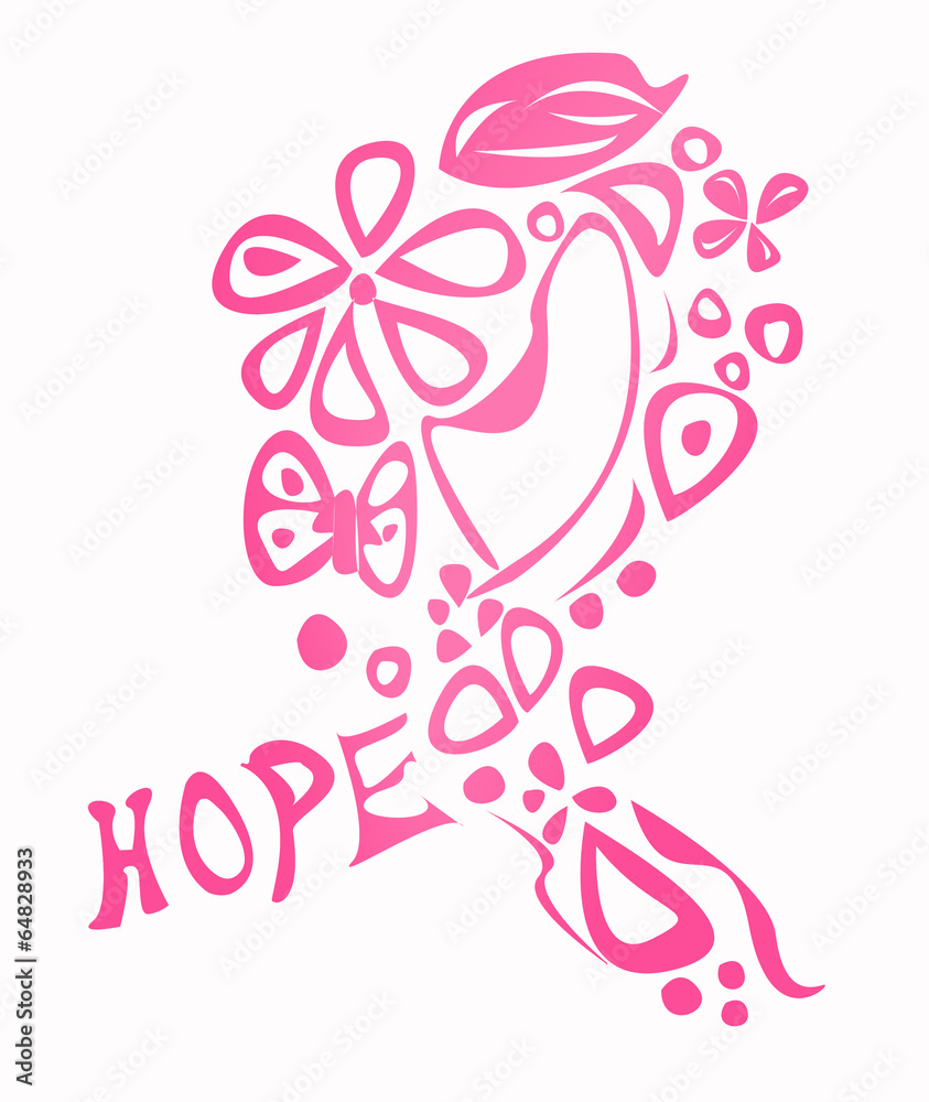 Breast cancer awareness symbol