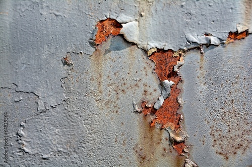 Rost an der Oberfläche von Metall
