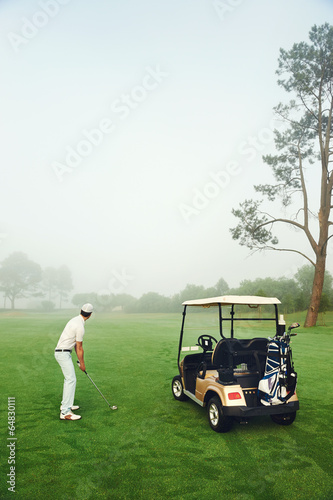 golf cart man