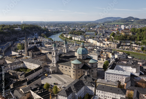 The downtown of Salzburg