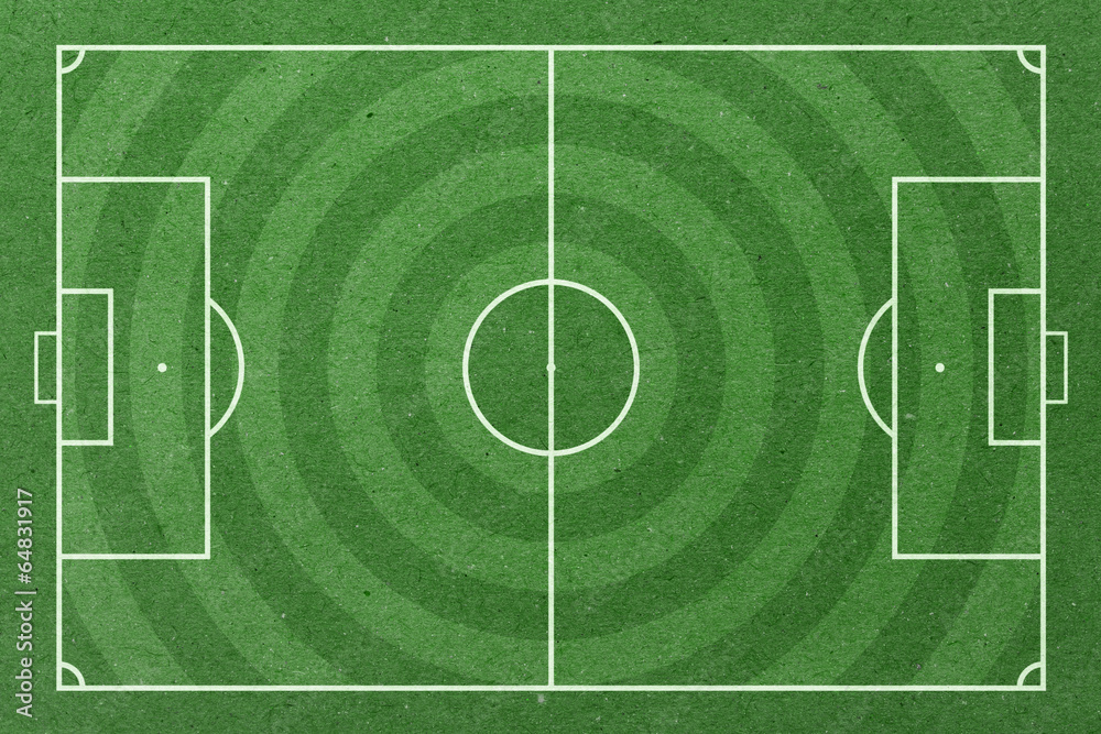 Soccer field green paper Soccer field green paper