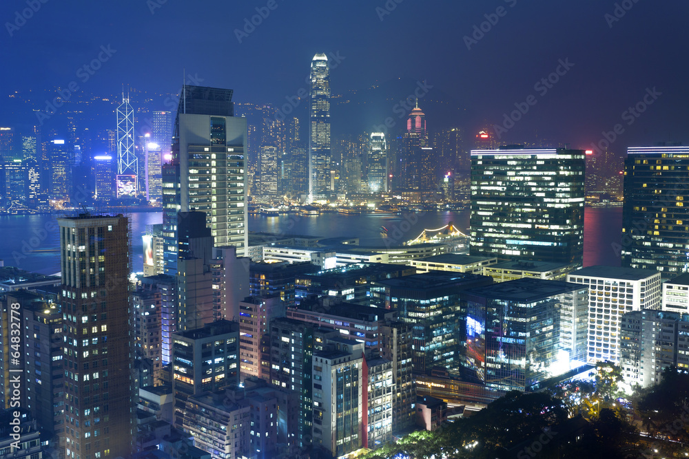 custom made wallpaper toronto digitalHong Kong at night