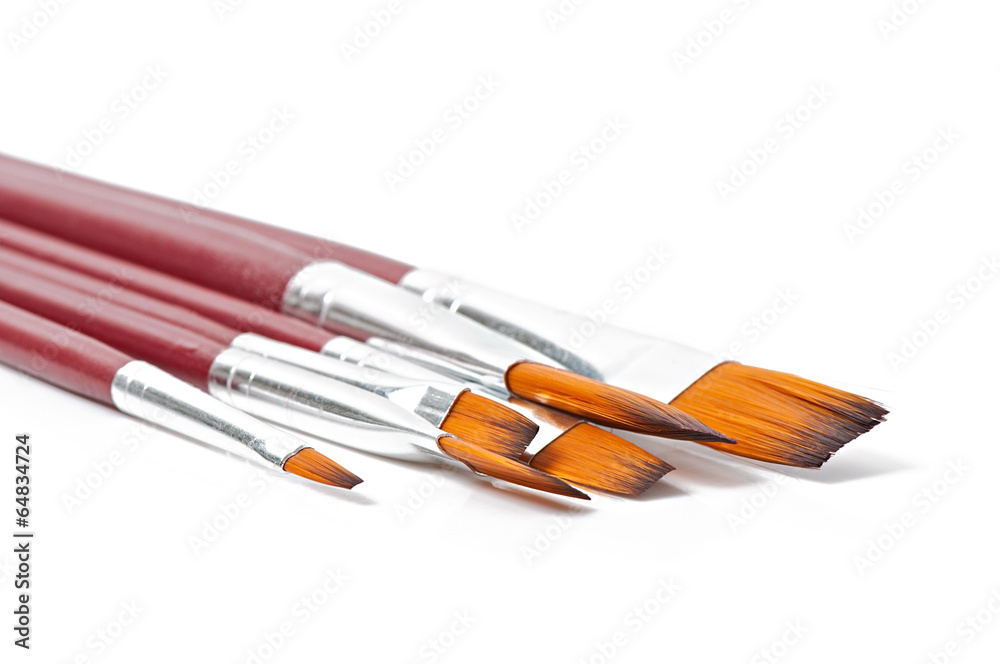 Fototapeta premium brush to paint on a white background
