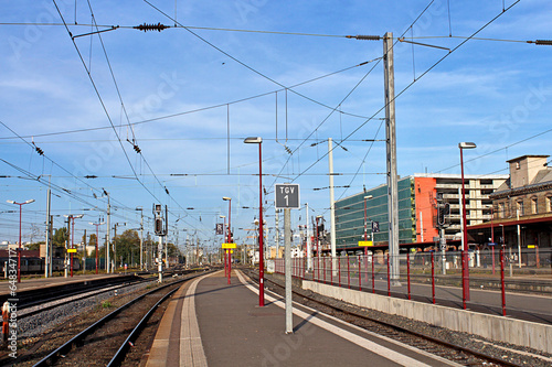 Obraz na płótnie quai de gare w salonie