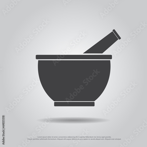 drug mortar vector icon