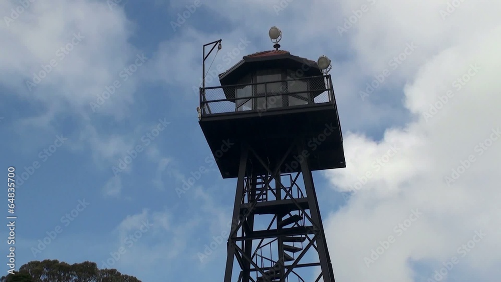 Alcatraz Island Federal Penitentiary. Watchtower. Alcatraz Island Federal Penitentiary. Watchtower.