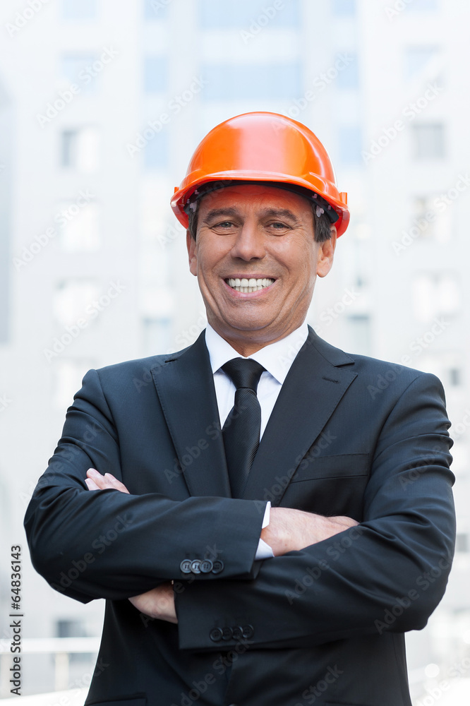 Confident contractor.