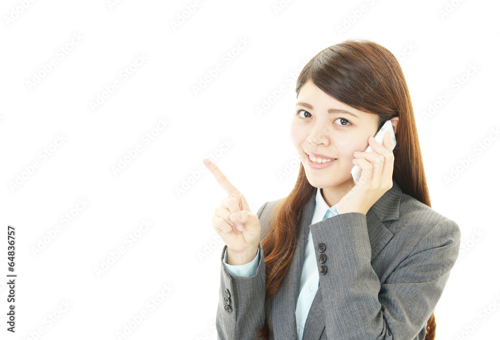 笑顔の女性