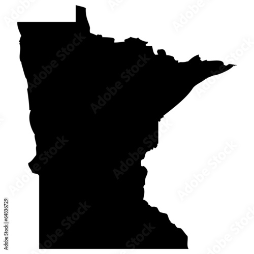 High detailed vector map - Minnesota. photo