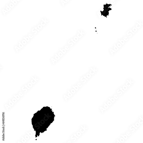 High detailed vector map - Sao Tome and Principe.