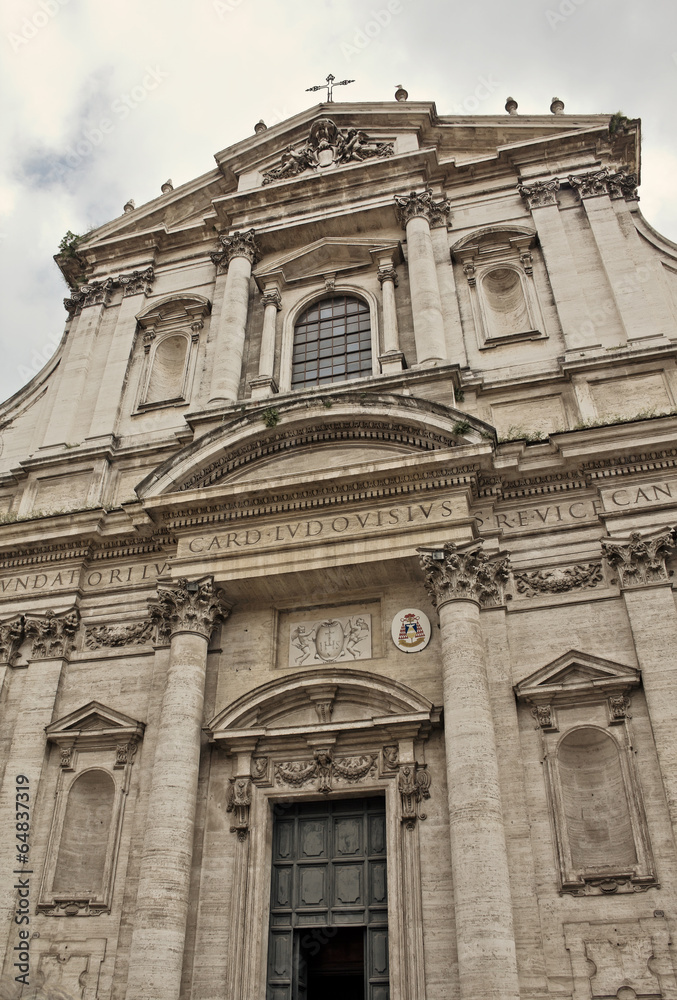 The Church of St. Ignatius of Loyola at Campus Martius in Rome,