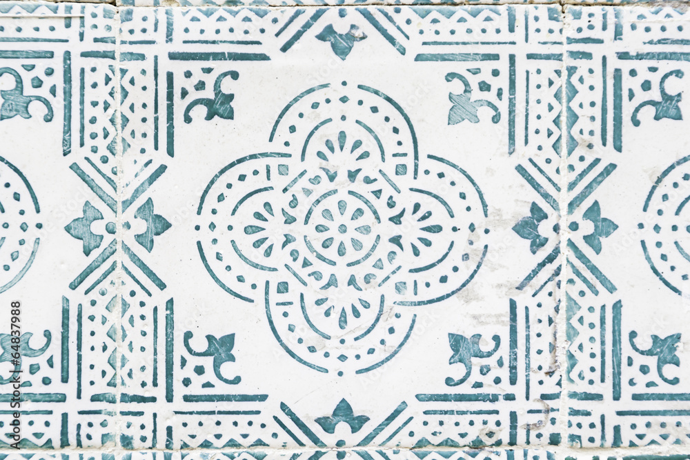 Wall tiles with typical old Lisbon