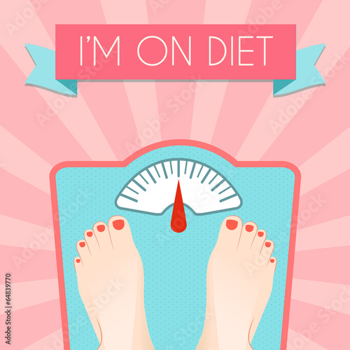 Healthy diet weight poster