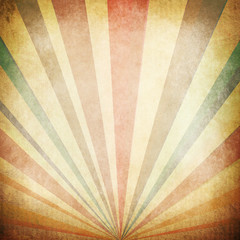 Handdoek met foto Retro Vintage zonnestralen in warme tinten  © oly5