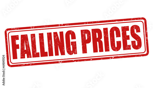 Falling prices stamp