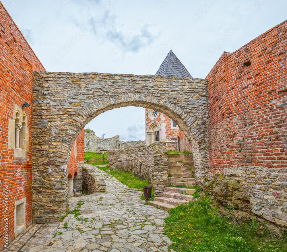 Naklejka premium Chapel and walls on Medvedgrad castle