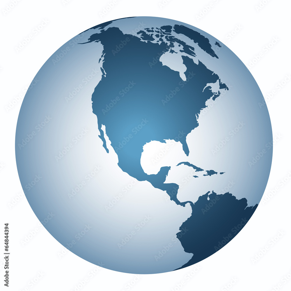 Yer küre  ( Kuzey  Amerika  )
