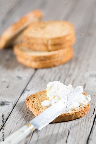 Toast with cheese photo