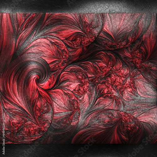 Luxury background with embossed pattern on leather