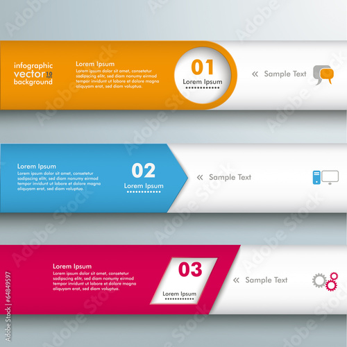 Infographic 3 Colored Lines