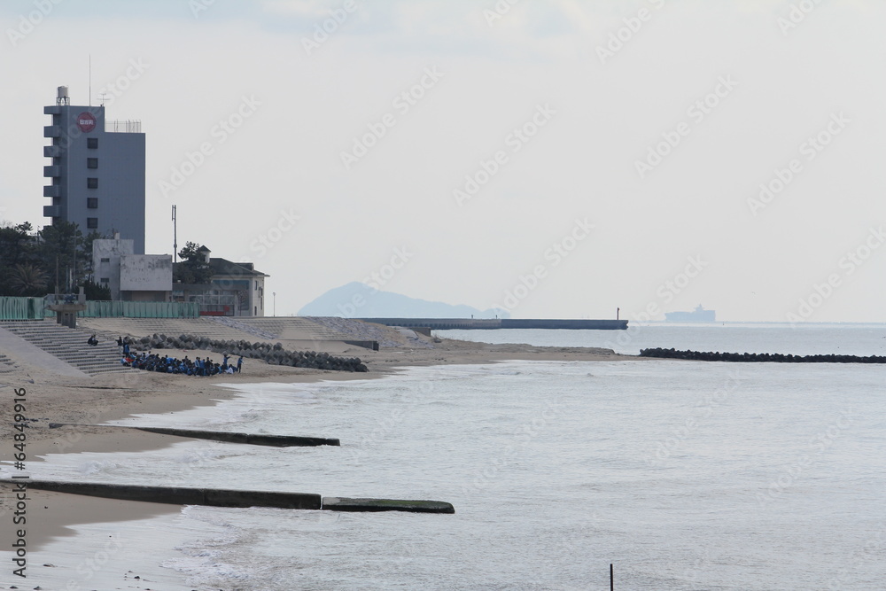 知多の海辺とホテル