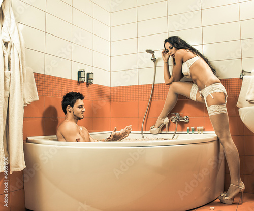 couple in bathroom