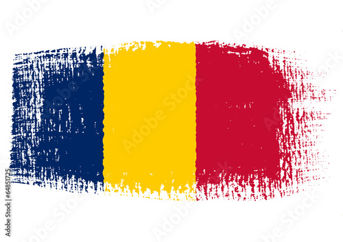 brushstroke flag Chad