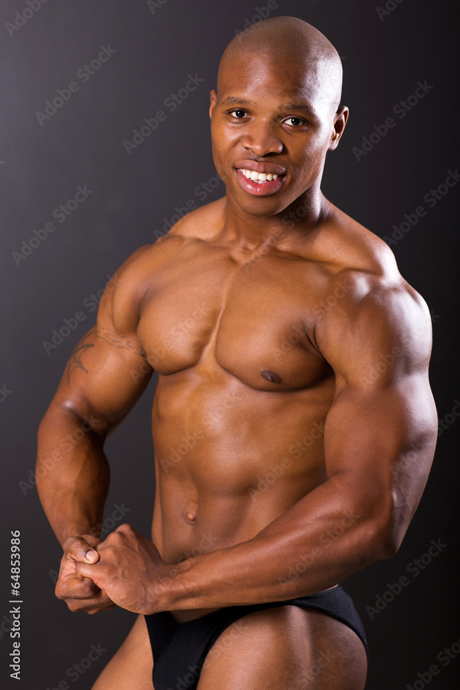 Fototapeta premium strong african american man