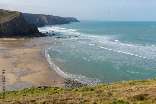 Porthtowan beach Cornwall England photo