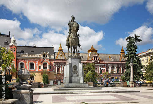Monument to Mikhail the Brave in Oradea. Romania photo