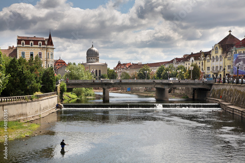 River Crisul Repede in Oradea. Romania photo