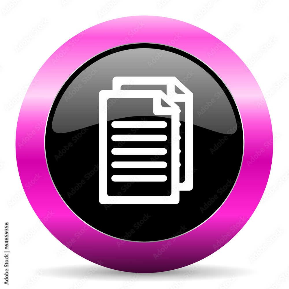 document pink glossy icon document pink glossy icon
