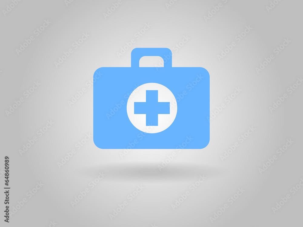 Fototapeta premium Flat icon of ambulanse