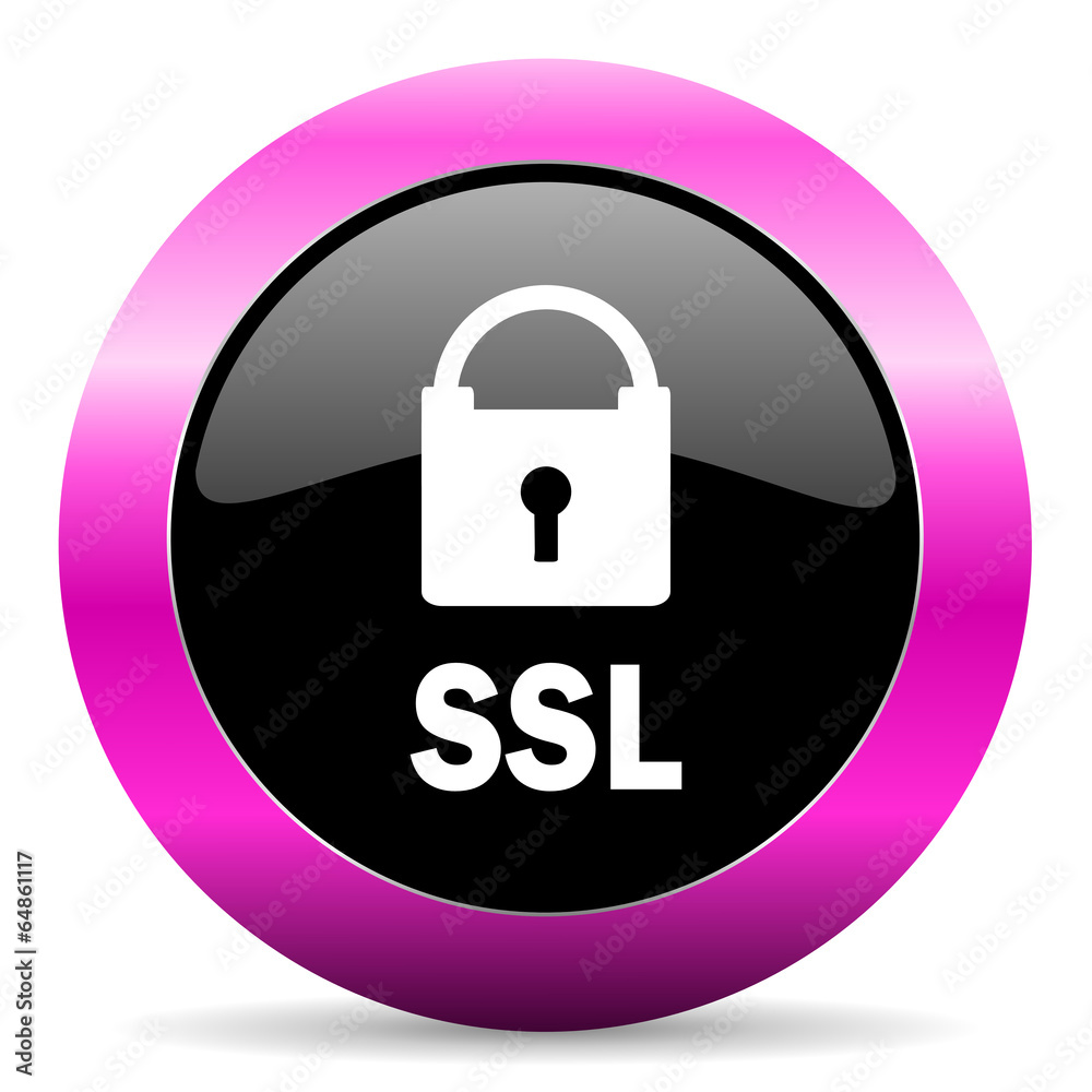 ssl pink glossy icon ssl pink glossy icon
