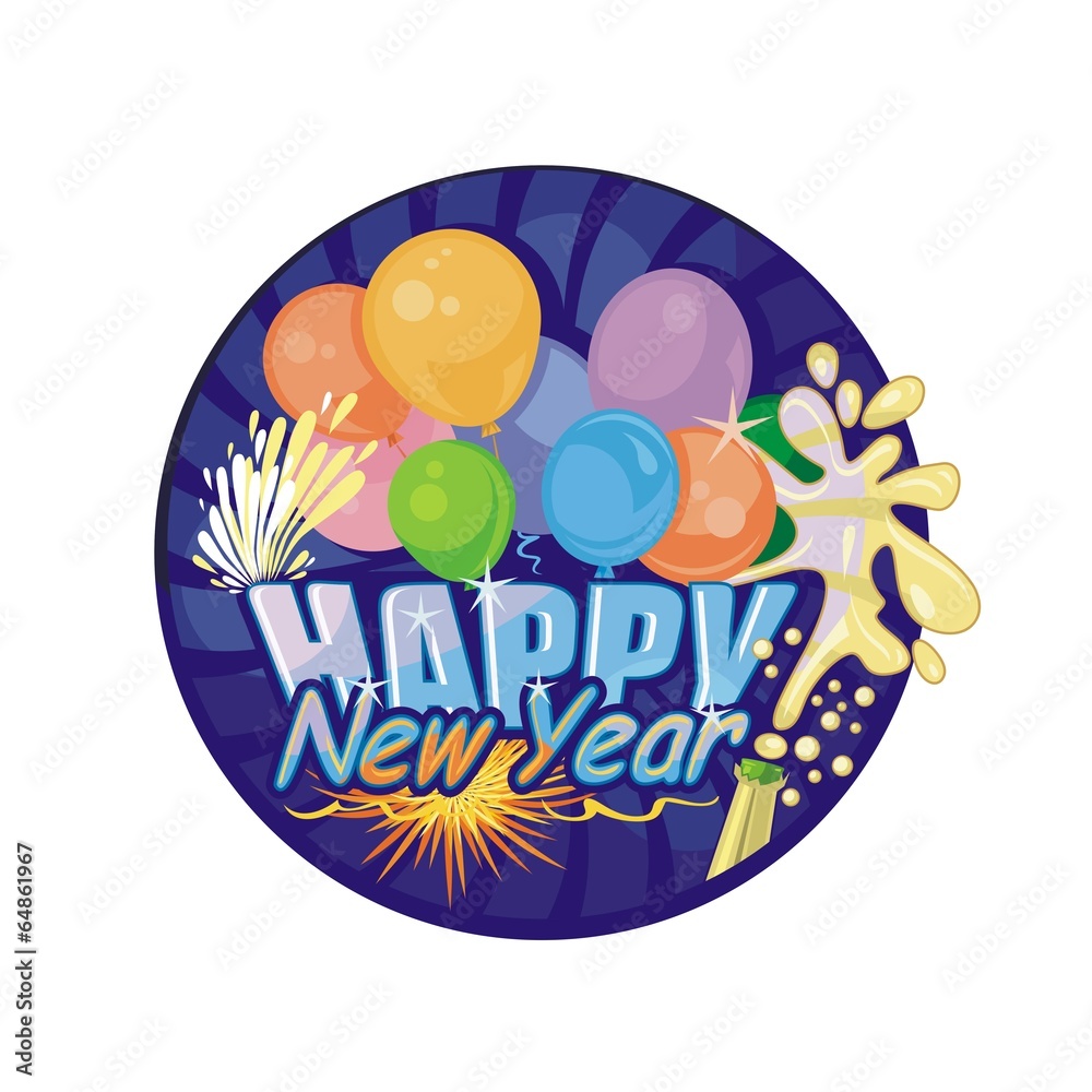 Fototapeta premium Happy New Year