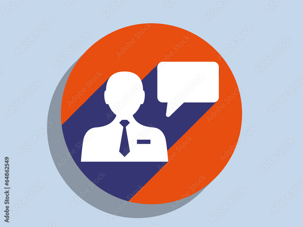 Flat long shadow icon of support Flat long shadow icon of support