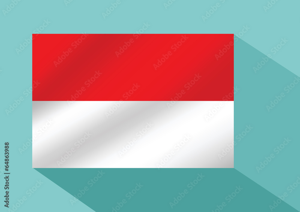 Obraz premium illustration of the flag of Indonesia